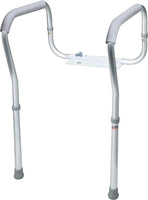 New in box! Carex Toilet Safety Frame - Toilet Safety Rails and Grab Bars For Seniors, Elderly, Disable, Handicap - Easy Install With Adjustable Width/Height, Fits Most Toilets