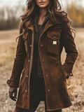 New Women's Inspired by Carhartt snap button coat Sz S! Does not include vest underneath