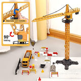 New in box! Construction Vehicles Truck Toy Playset, Kids Engineering Truck set, Crane, Excavator, Cement, Fuel Truck, Wheel Loader W/ 3 Interchangeable Parts Retails $70+