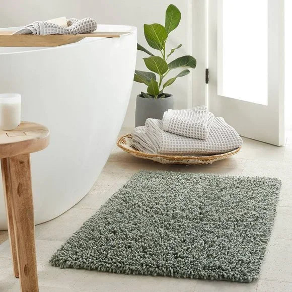 Loop Texture Bath Rugs New Mélange Looped Bath Rug - Casaluna in Green Sz 24