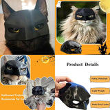 New Cat Bat Cosplay Hat, 2025 New Bat Mask for Cat, Batcat Mask, Cute Cat bat Cosplay hat Funny Bat Cat Avenger Mask, Halloween Costumes Accessories for Cats (Large)