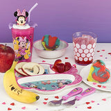 NEW Zak! Disney Junior Easy Grip Flatware Children's Spoon & Fork Set, Minnie Mouse