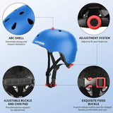 New CELOID Kids Helmet for ages 8+ great for skateboarding, biking , scooters, ice skating etc Blue! Sz M (52-57cm)