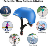 New CELOID Kids Helmet for ages 8+ great for skateboarding, biking , scooters, ice skating etc Blue! Sz M (52-57cm)