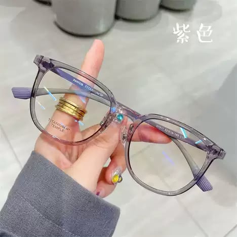 New With Carry Bag & Hard Case! Firmoo Titanium Blue Light Blocking Eyewear in Purple