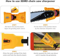 New EYBS Chainsaw Sharpener, Portable Chain Saw Blade Teeth Sharpener Fast-Sharpening Stone Grinder Tool