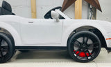 New Assembled, Track 7 Kids Ride on Car, Licensed Dodge Challenger SRT 12V Electric Car for Kids Age 3+, Remote Control, Music, White NOTE: small crack in front right fender shown in pics, was store display!