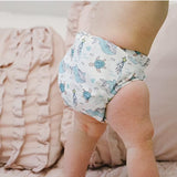 New 2 PACK Babygoal Baby Reusable Swim Diapers,Washable and Adjustable Snaps Grow with your child for Babies 0-3 Years, Great for Swim Lessons, Pool or Beach! Shark/Stripe! Retails $19+