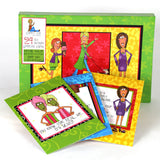 Awesome Cheeky Chic Card Box set with 24 All Occasion Cards & Envelopes!