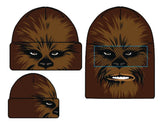 NEW Star Wars Chewbacca Flip-Down Beanie - One Size, Flip down cuff design to protect your face from the cold when things get chilly