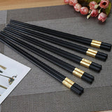 NEW 5 Pairs Fiberglass Chopsticks,Reusable Chopsticks, Japanese Chopsticks 9 Inches Chinese Japanese Chop Sticks Dishwasher Safe Non-Slip Chopstick Set with Case