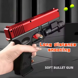 NEW G17 Manual Toy Gun with Laser Soft GEL Bullet Airsoft Outdoor Sports CS Game Weapon Gift for Kids