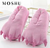 NEW Animal Paw House Slippers for Kids Funny Monster Claw Winter Slippers Plush Home Slippers, Kids Size 3/4