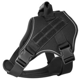 NEW Tactical Dog Harness, Doberman Pinscher Pet Training Vest, Dog Harness for Small Medium Large Dogs, Black, Sz XL