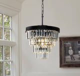 NEW Wayfair Rosdorf Park 3-Light 13" Glam Tier Chandelier With Crystal Accents Retails $267+