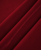 NEW Micas Satin Velvet Strapless Short Dress, Red, Sz M