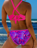NEW Retails $50, MODLILY® Hot Stamping Tie Back Bikini Set, Sz L