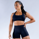 NEW Retails $57, DFYNE Midnight Black Impact Sports Bra, Sz M (TOP ONLY)