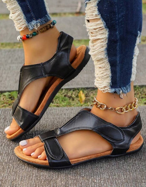 NEW Women's Ortho Comfortable Black Sandals, non slip design, perfect for all summer activities - Sz 8