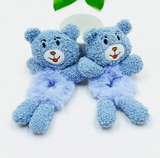 NEW 2pcs Super Cute Plush Hair Ties With Personalized Cartoon Ma Bun Design