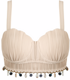 NEW Retails $91, MODLILY® Tie High Waisted Beige Bikini Set, Sz XL