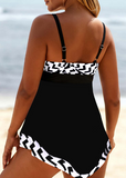 NEW Retails $79, Geometric Print White Lace Up Swimdress Top Only, Sz XXL