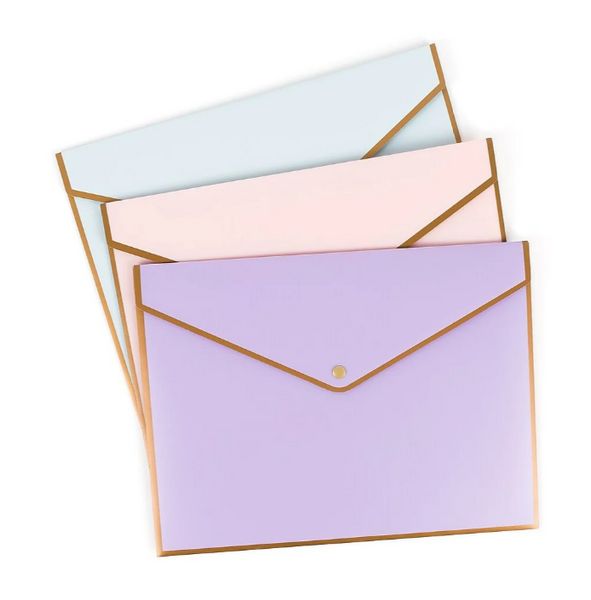 NEW U Brands Basics Single Pocket Document Holder, 3 Pack