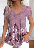 NEW Retails $47, MODLILY® Plus Size Dark Reddish Purple Embroidery T Shirt, Sz 3XL