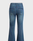 NEW Retails $111, Women's Goodwear Club Medium Wash Mid-Rise Tummy Tuck Bootcut Jeans, Sz M