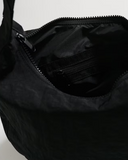 NEW Baggu Nylon Crescent Bag - Black - Made of recycled heavyweight nylon with a recycled ripstop nylon lining, wear crossbody or slung over Retails for $65!