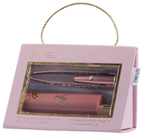 NEW LaTweez Pro Illuminating Tweezers & Mirrored Carry Case with Diamond Dust Tips, Rose Gold
