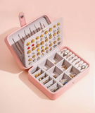 NEW 1pc 16*11*5cm Leather Multi-Functional Double-Layer Jewelry Storage Box