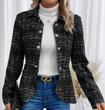 NEW SHEIN Frenchy Plaid Pattern Button Front Coat, Sz L, Fits like a Medium!