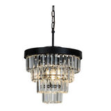 NEW Wayfair Rosdorf Park 3-Light 13" Glam Tier Chandelier With Crystal Accents Retails $267+