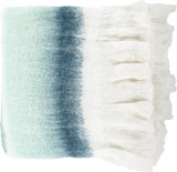 NEW Beautiful Quality Surya Lanose Woven 50"W x 60"L Throw in Denim, Emerald, Sea Foam, White colours, Retails $129+