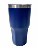 NEW Large Modern Expressions Blue & White Super Dad 28 fl oz Tumbler With Cover