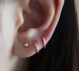 NEW Musemond 6mm Round Small Huggie - 14K Gold - Retails for $78 USD!