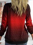 NEW MODLILY® Wine Red Christmas Tree Print Sweatshirt, Sz XL, Retails $45