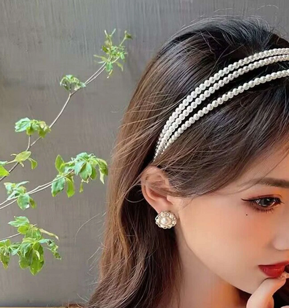 NEW Women's Imitation Pearl Decorative Style Luxury Vintage Elegant Headband for Daily Life, Gathering, Party