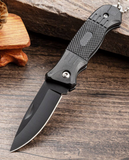NEW 1pc Outdoor Stainless Steel Folding Pocket Knife With High Hardness And Multi-function For Camping Survival, black