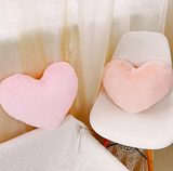 NEW 1pc Ultra Soft Plush Heart Shaped Throw Pillow For Living Room Sofa Bedroom, Retails $72
