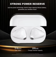 NEW Pro 4 Wireless Earphones Bluetooth 5.3 Sports Headphones ANC Noise Reduction HD Mic Calls Touch Control New Pro4 Earbuds, White
