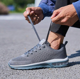 NEW Men's Comfortable Air Cushion Anti-Skid Wear-Resistant Trendy Outdoor Sneakers, Grey, Sz 9