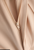 NEW Micas High Waisted Pressed-Crease Straight Leg Tailored Pants, Beige, Sz M