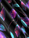 NEW Retails $68, MODLILY® Asymmetry High Waisted Leaf Print Black Tankini Set Sz XL