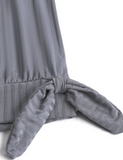 NEW Retails $68, MODLILY® Bowknot Tropical Plants Print Grey Tankini Set, Sz XL