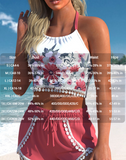 NEW MODLILY® Lace High Waisted Floral Print Bikini Set, Sz XL, Retails $65