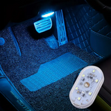 NEW 1 Wireless LED Car Interior Light in Ice Blue - USB Chargeable Ceiling Lamp, Night Touch Light, Hand Reading Light & Door Light