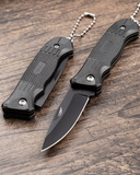 NEW 1pc Outdoor Stainless Steel Folding Pocket Knife With High Hardness And Multi-function For Camping Survival, black