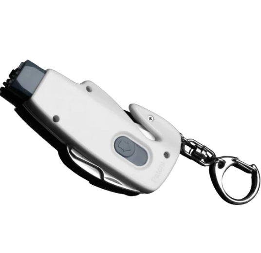 NEW Window-Breaker Seatbelt-Cutter Multi-Tool Car Safety Keychain - White or Black